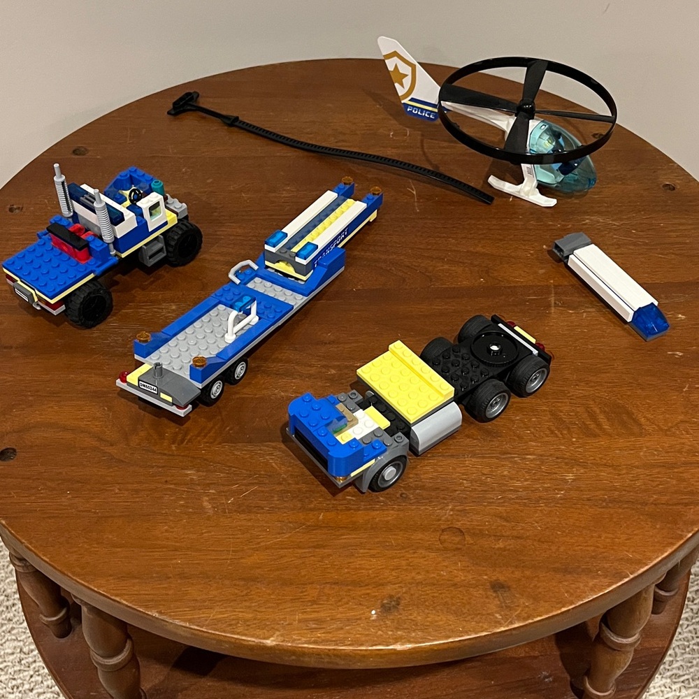 LEGO Police Set. 50% built.
